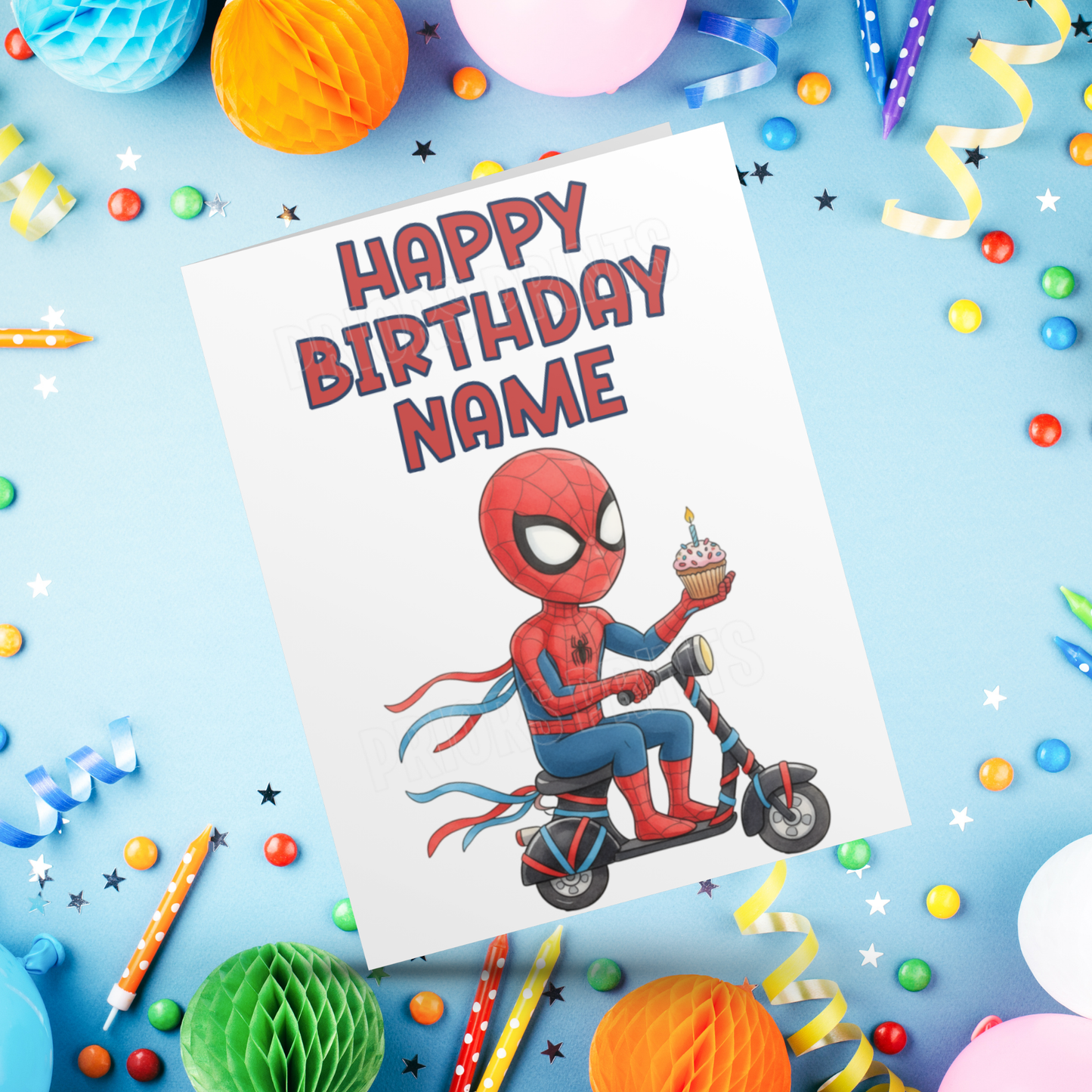 Personalised Spiderman Birthday Card I Marvel I Superhero