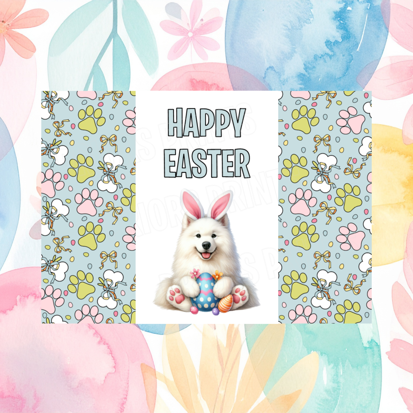 Cute Dog Easter Chocolate Bar Wrapper- Listing 2