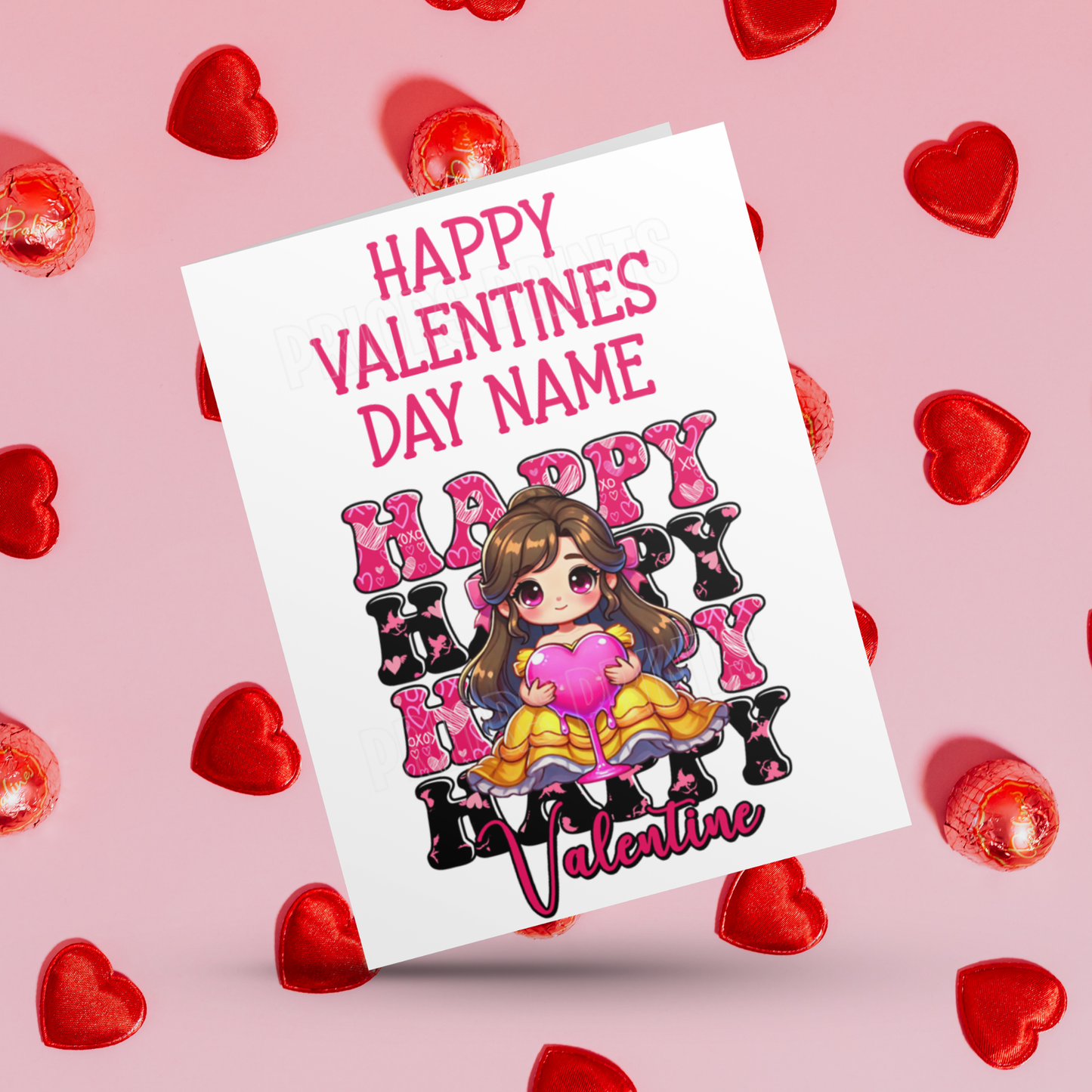 Happy Valentines Day Cute Personalised Character Cards I Baby Yoda I Batman I Eeyore I Princess I Deadpool I Groot I Spiderman I Sonic Mario