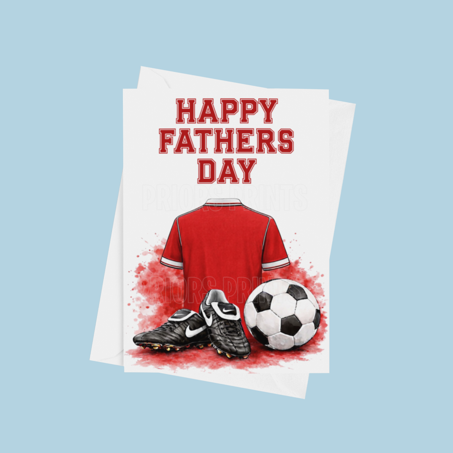 Football Shirts Happy Fathers Day Card