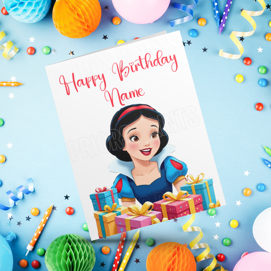 Personalised Snow White Birthday Card I Princess I Disney