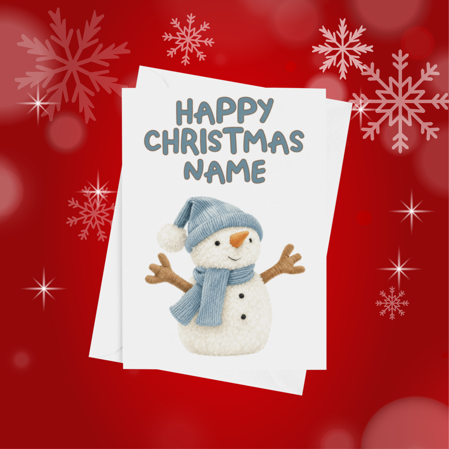 Jelly Cat Personalised Christmas Card