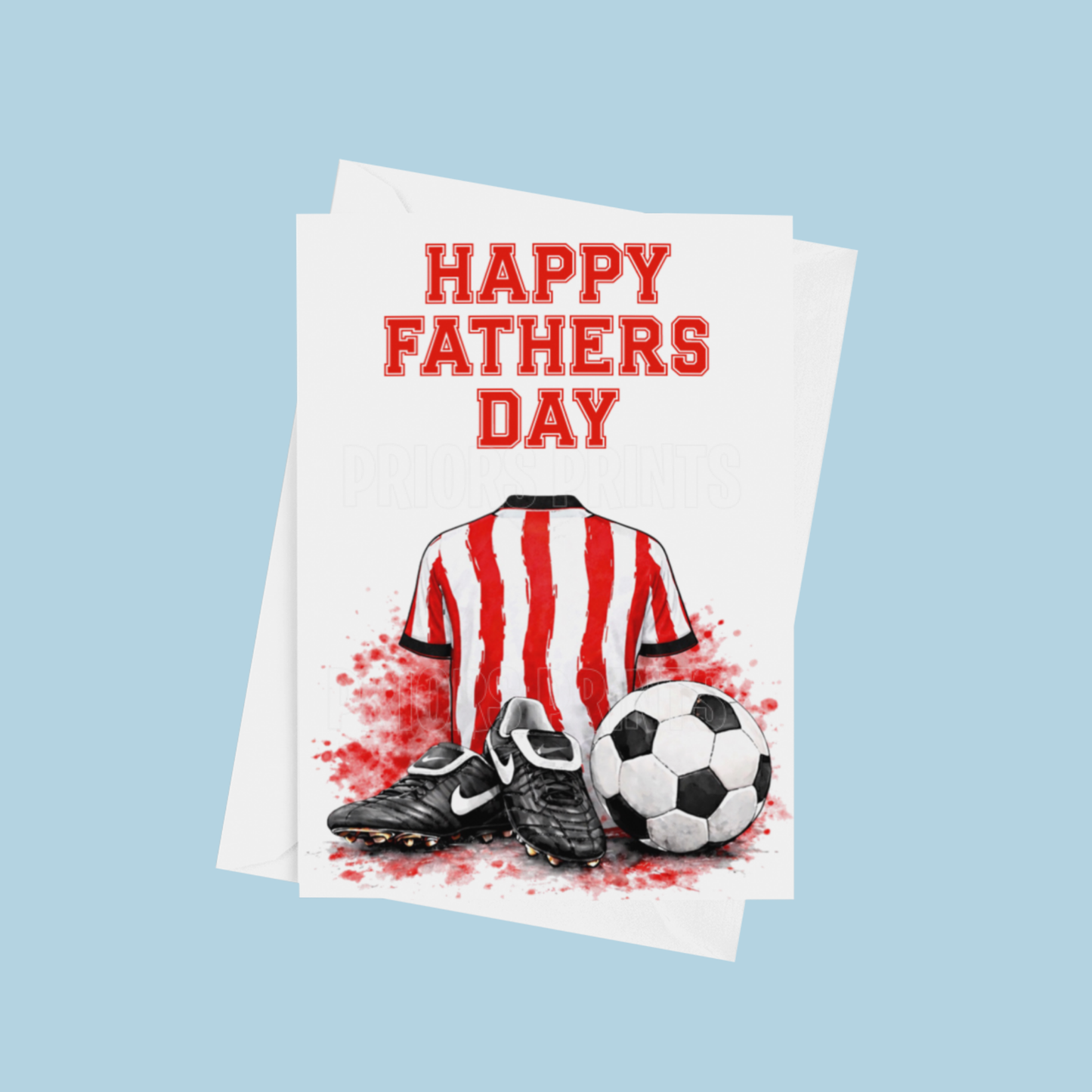 Football Shirts Happy Fathers Day Card