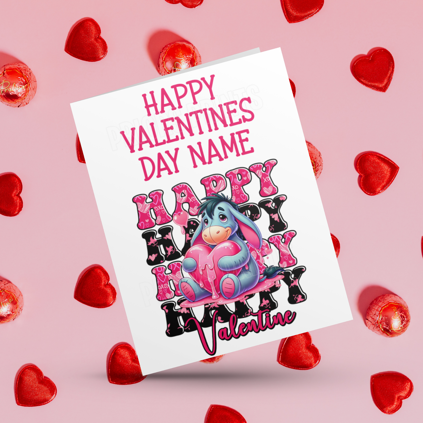 Happy Valentines Day Cute Personalised Character Cards I Baby Yoda I Batman I Eeyore I Princess I Deadpool I Groot I Spiderman I Sonic Mario
