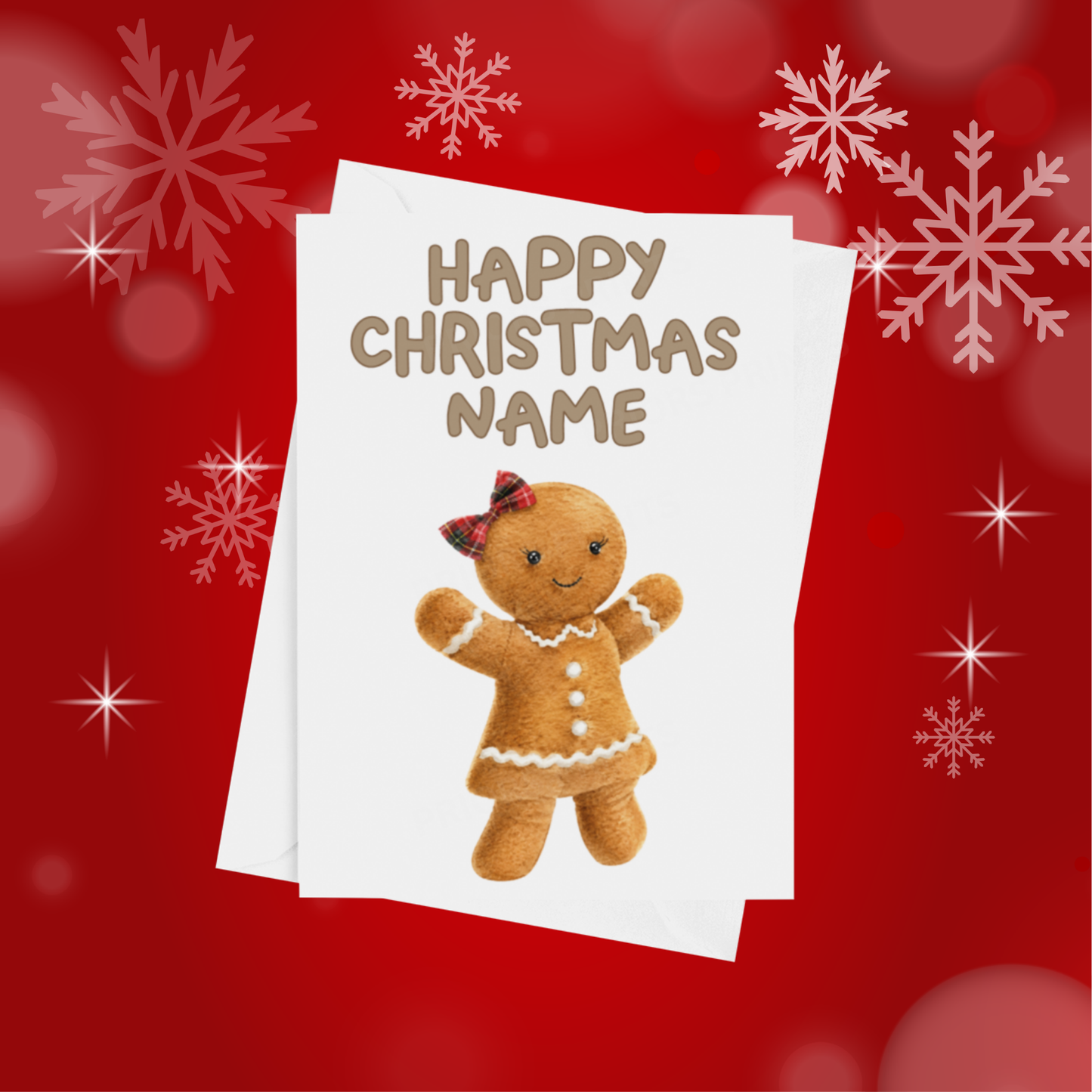 Jelly Cat Personalised Christmas Card