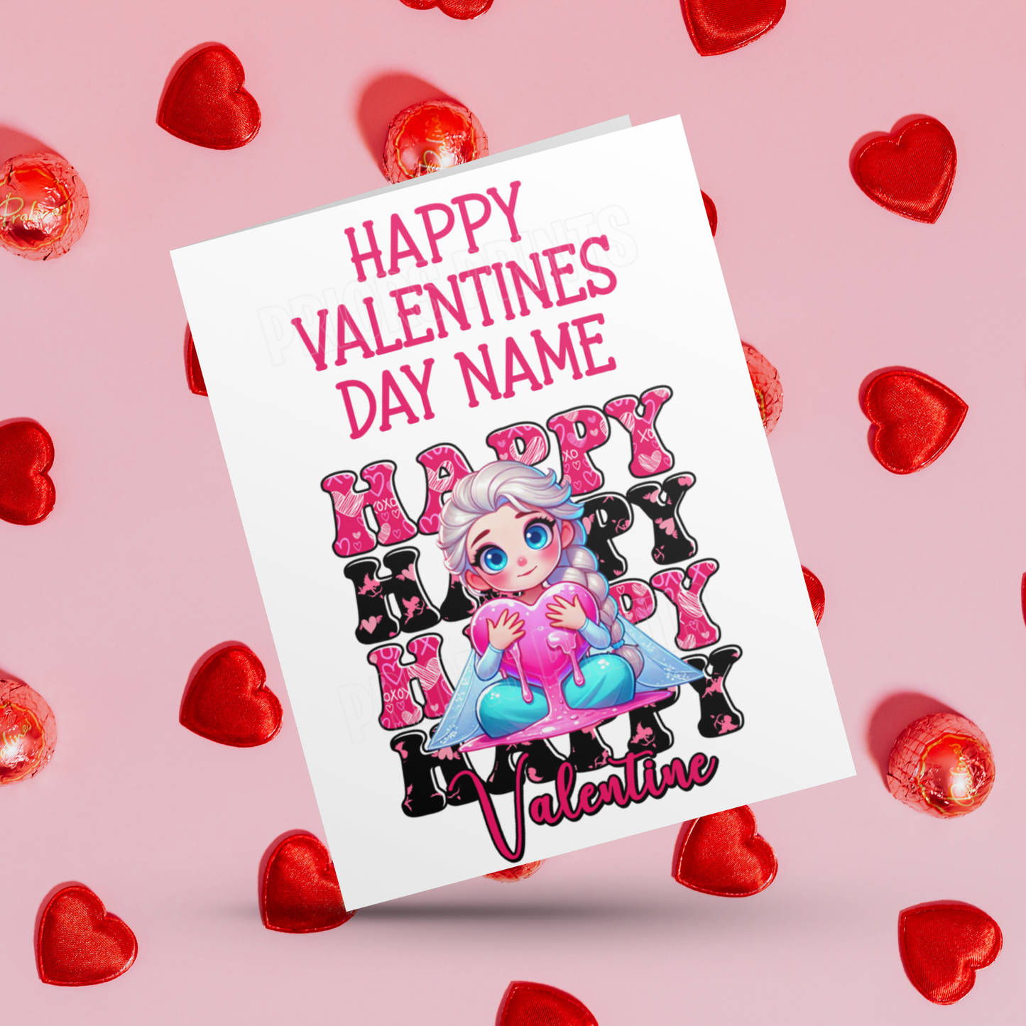 Happy Valentines Day Cute Personalised Character Cards I Baby Yoda I Batman I Eeyore I Princess I Deadpool I Groot I Spiderman I Sonic Mario
