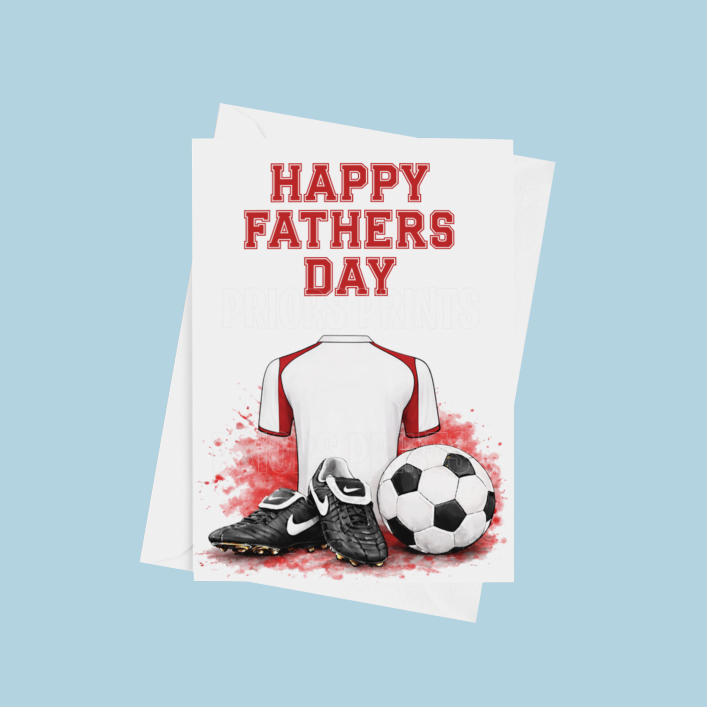 Football Shirts Happy Fathers Day Card