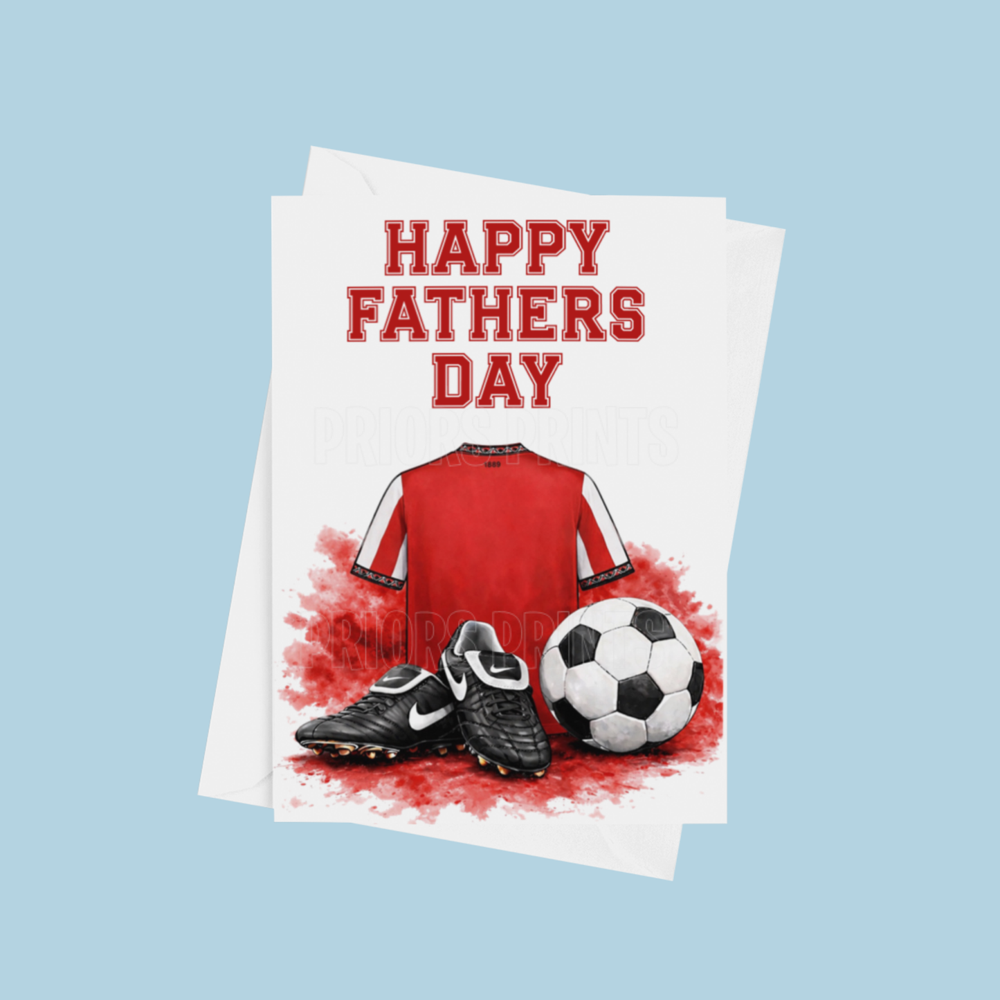 Football Shirts Happy Fathers Day Card