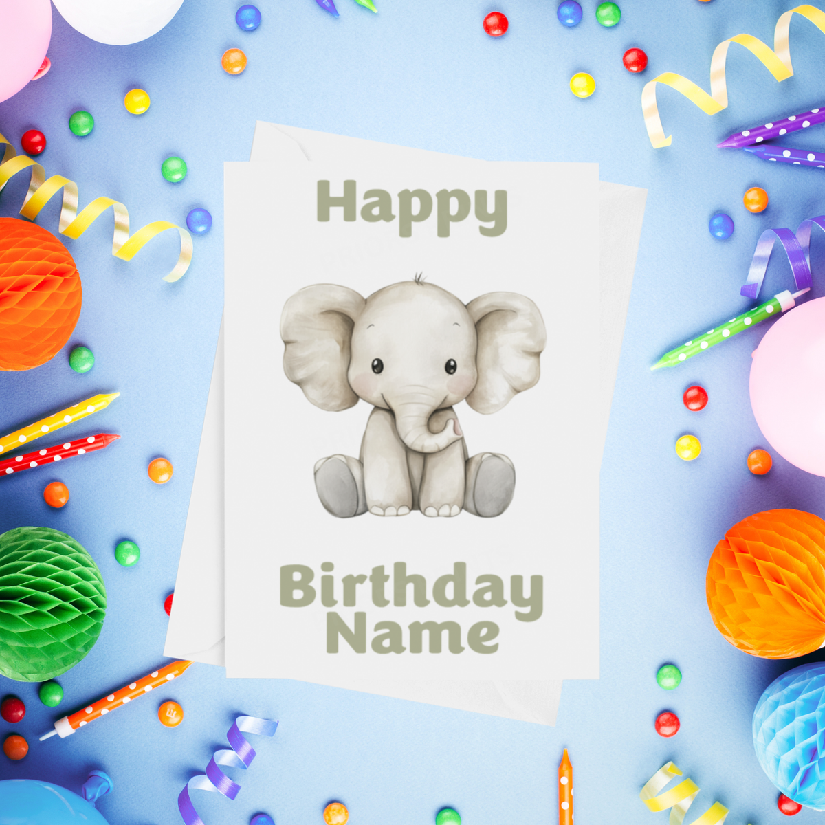 Cute Animals Personalised Birthday Card