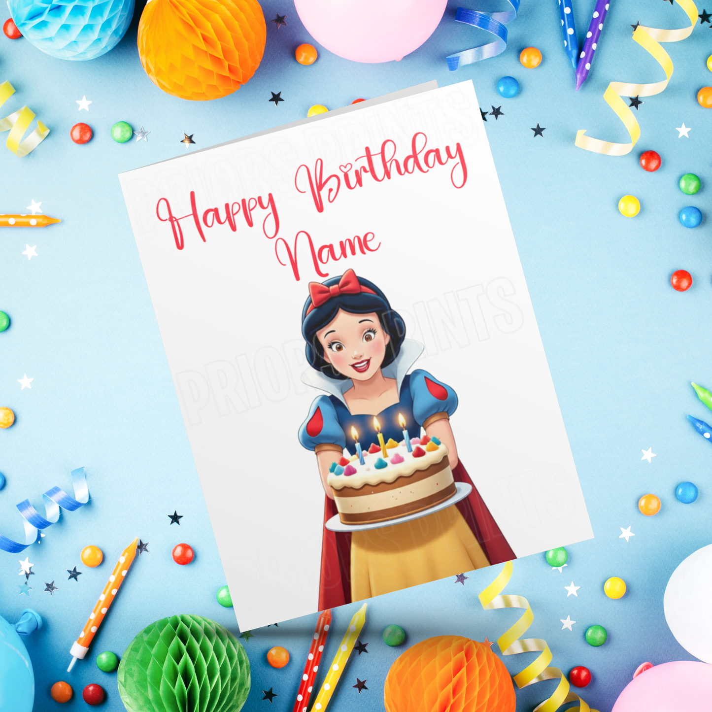 Personalised Snow White Birthday Card I Princess I Disney