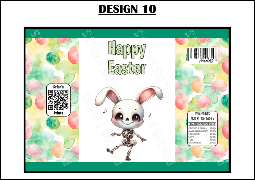 Easter Skeleton Treat Packets (Medium Sized)