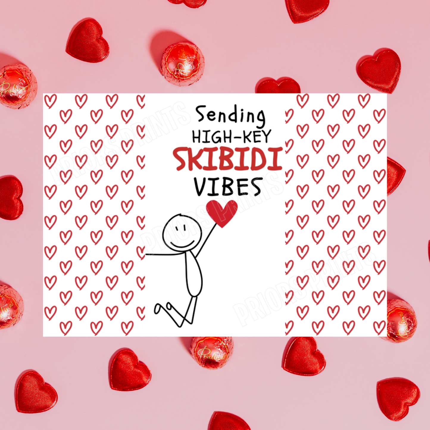 Funny Valentines Day Chocolate Bar Wrapper