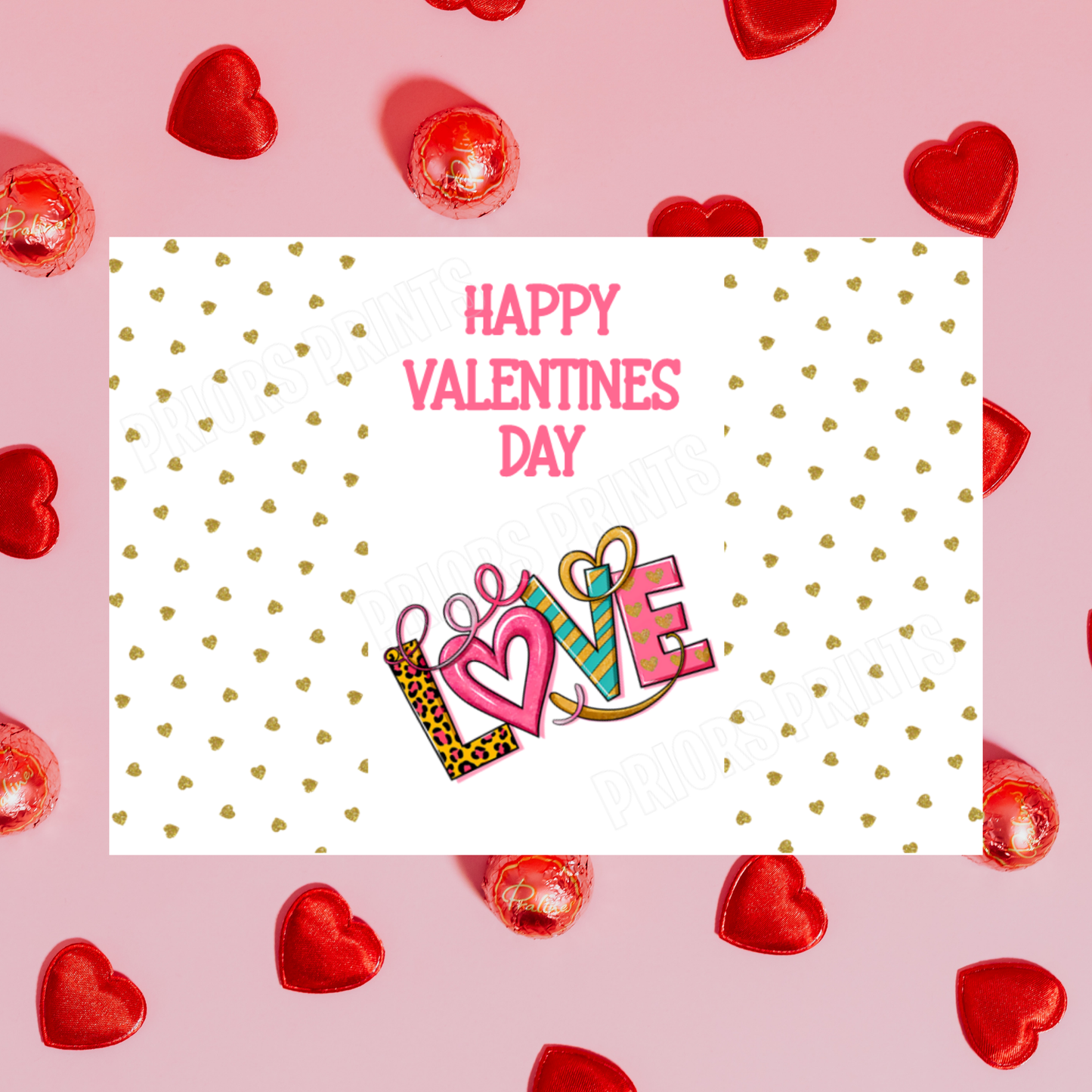 Cute Love Valentines Day Chocolate Bar Wrappers