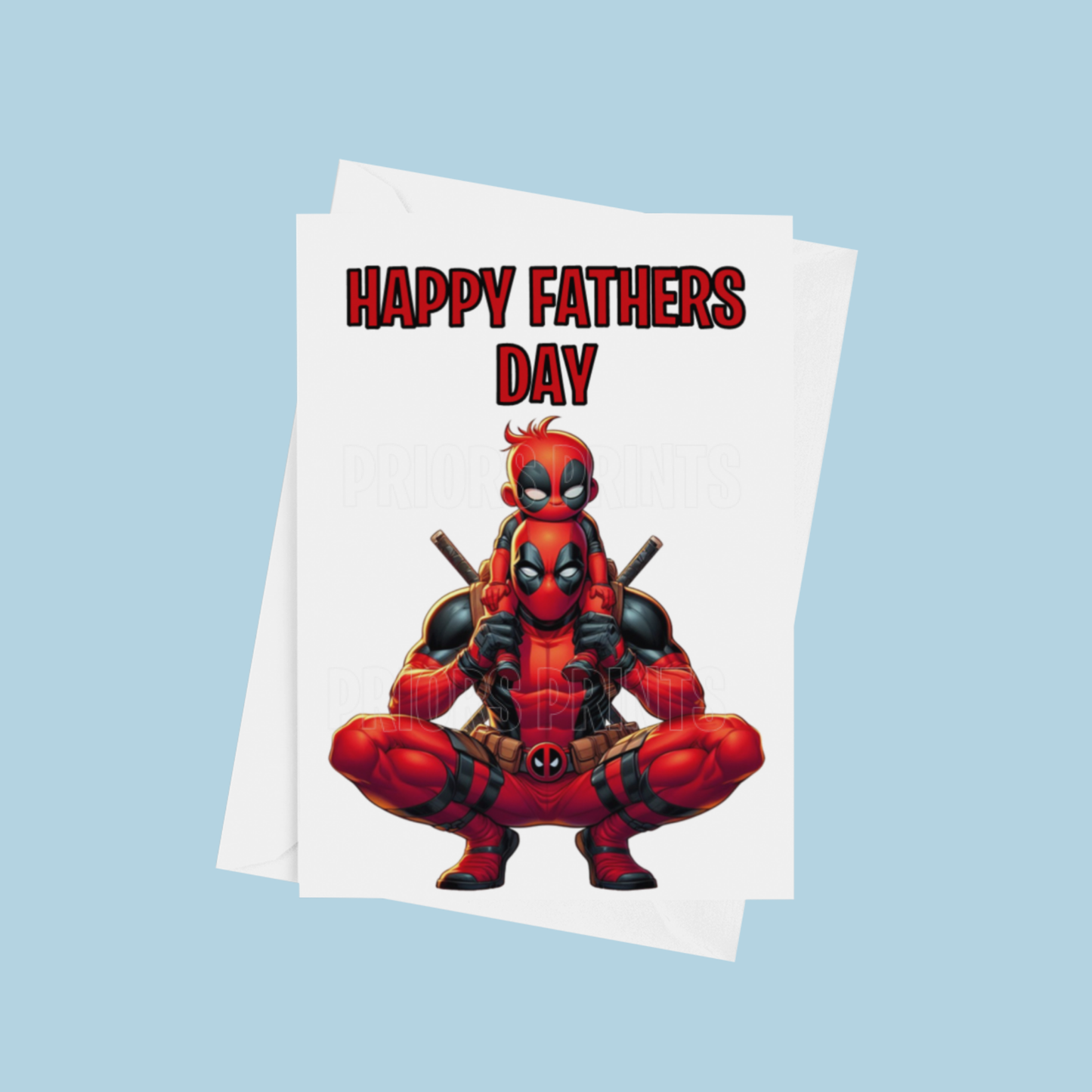 Character and Child Happy Fathers Day Card