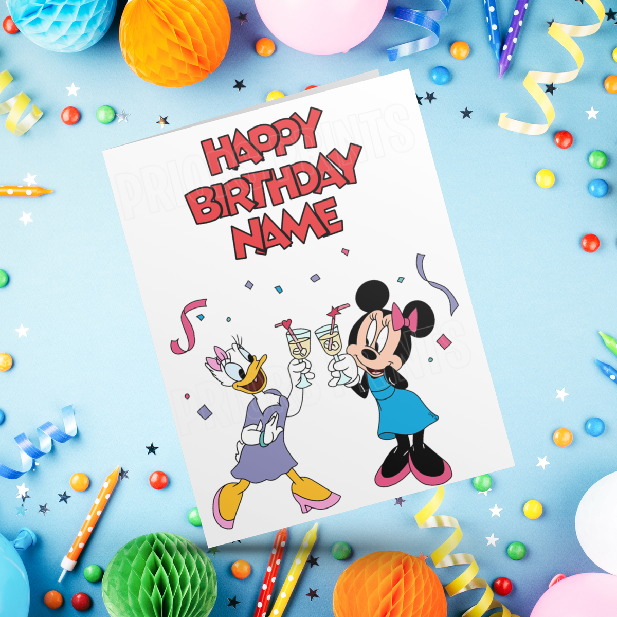 Mickey Mouse & Friends Personalised Birthday Card