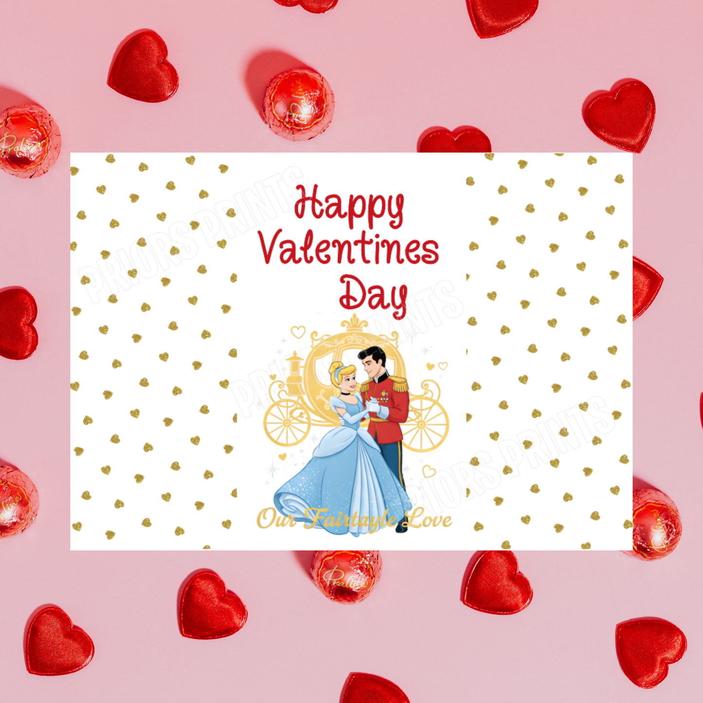 Cute Disney Princess Valentines Day Chocolate Bar Wrappers Belle I Sleeping Beauty I Little Mermaid I Tiana I Rapunzel I Ariel I Tangled