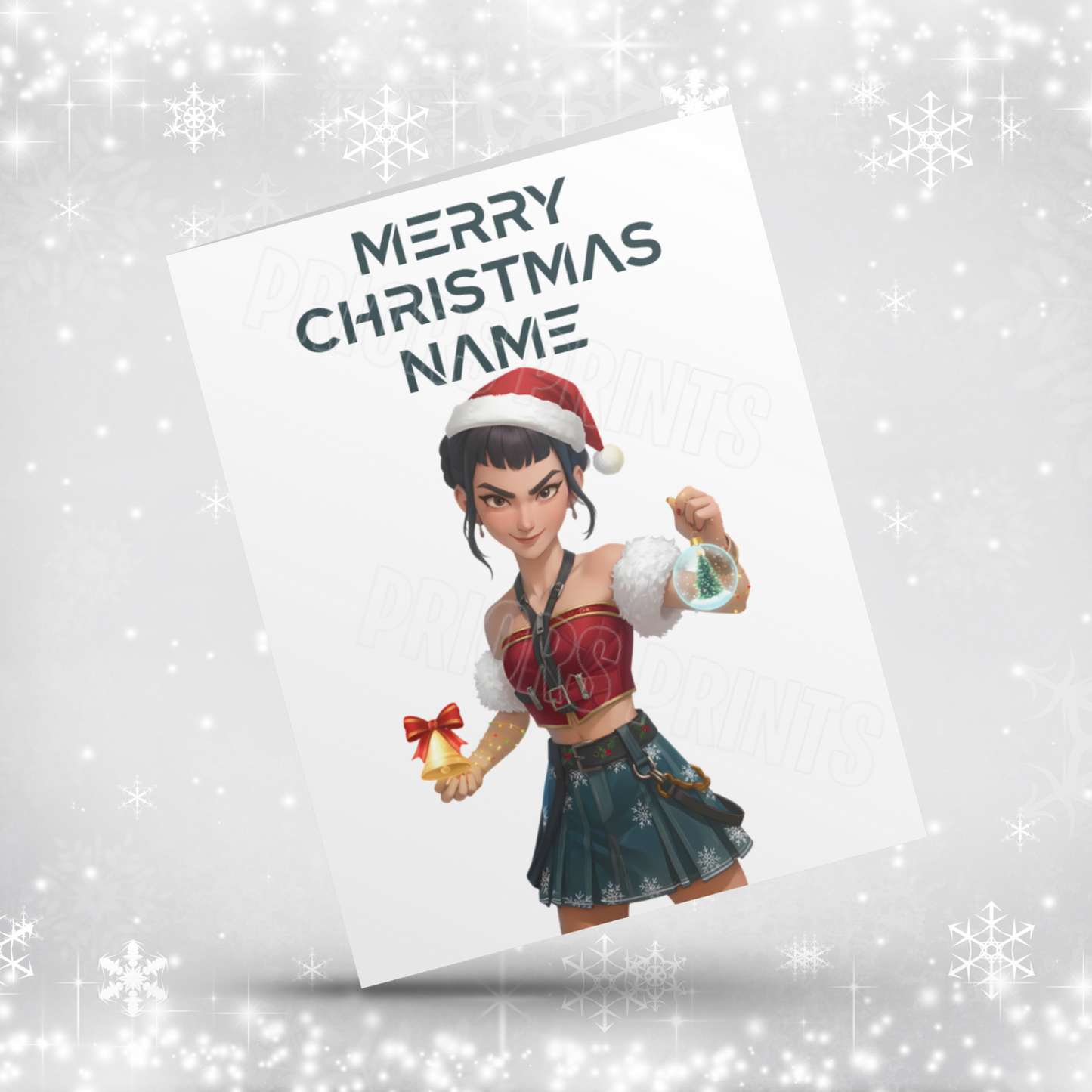 K Pop Demon Hunters Personalised Christmas Card NEW