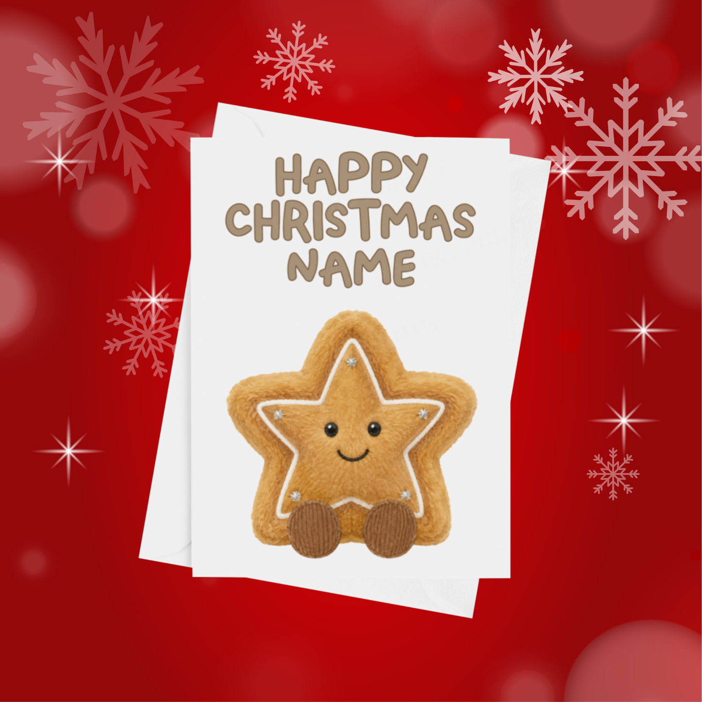 Jelly Cat Personalised Christmas Card