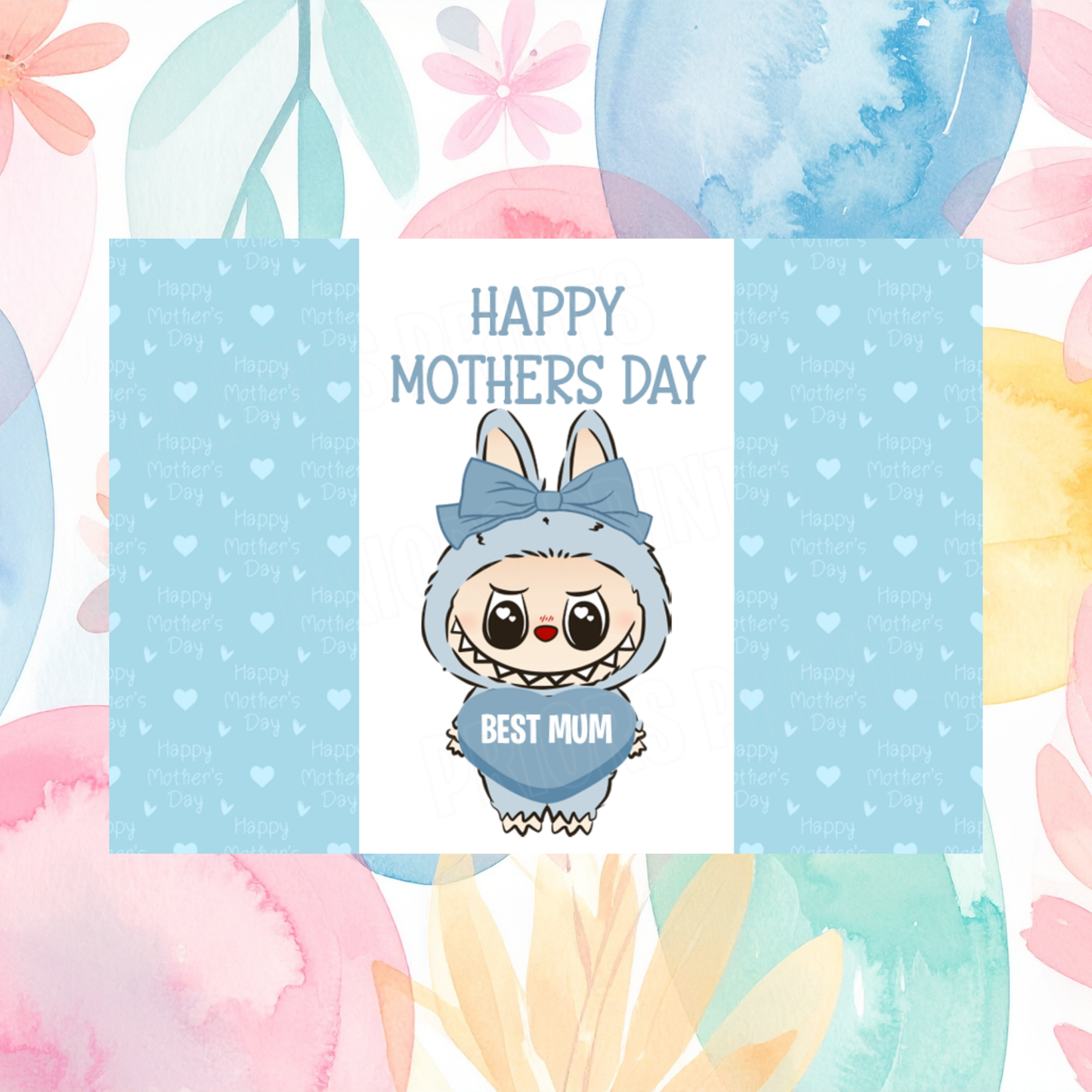 Labubu Happy Mothers Day Chocolate Bar Wrapper