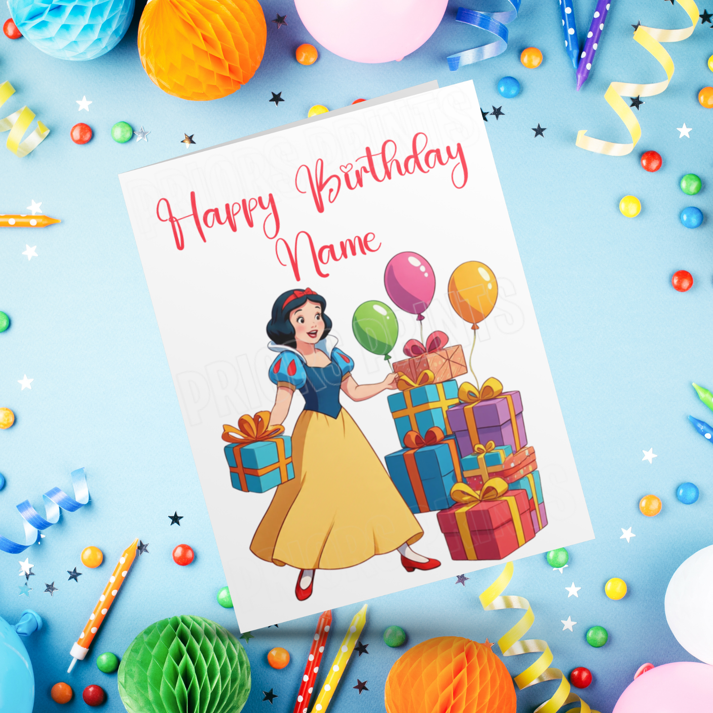 Personalised Snow White Birthday Card I Princess I Disney