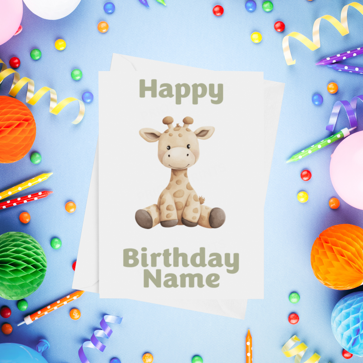 Cute Animals Personalised Birthday Card