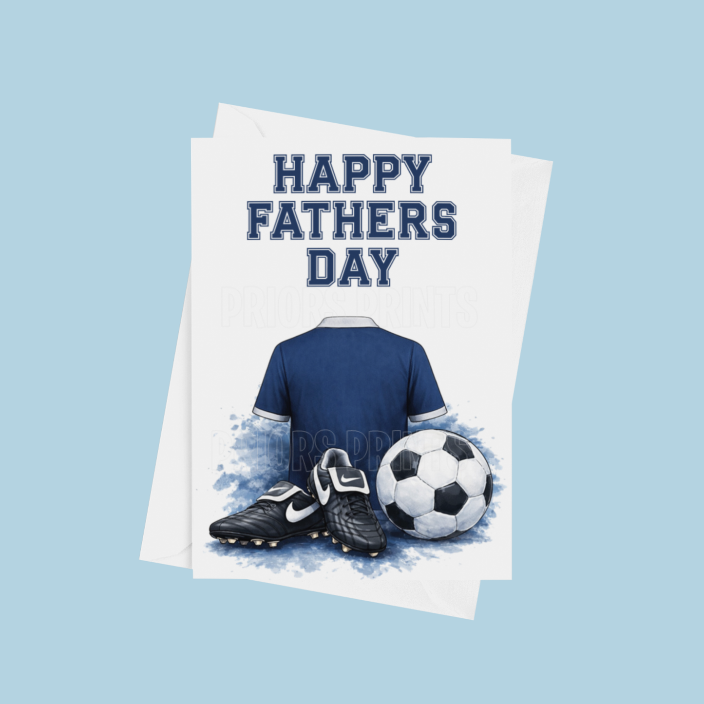 Football Shirts Happy Fathers Day Card