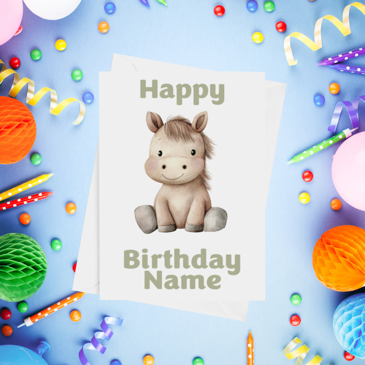 Cute Animals Personalised Birthday Card