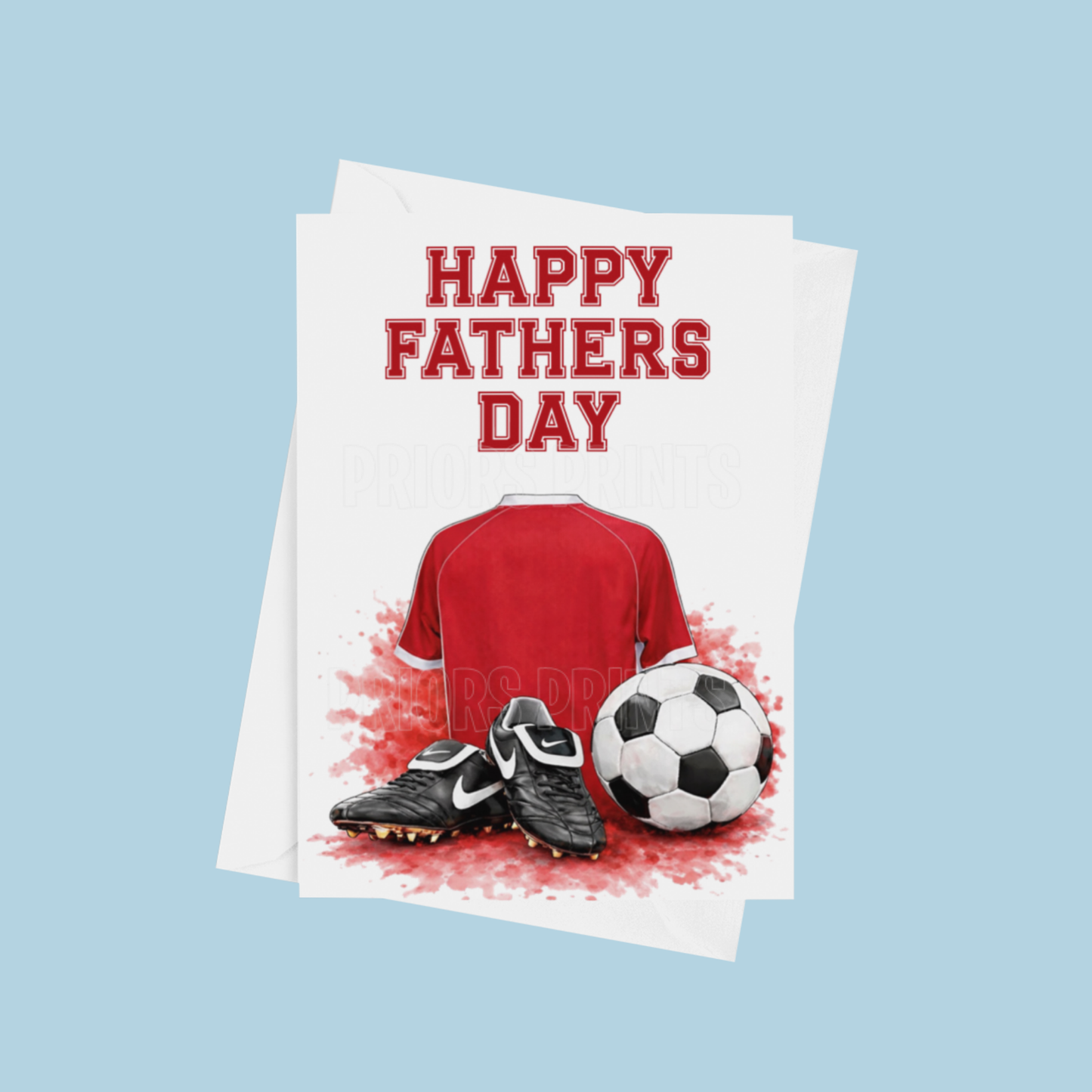 Football Shirts Happy Fathers Day Card