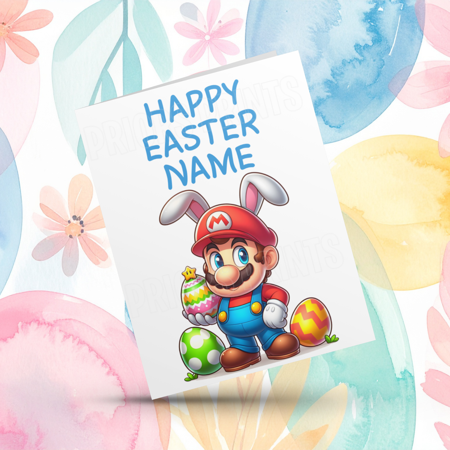 Mixed Character Personalised Easter Card I Captain America I Iron Man I Hulk I Super Mario I Mickey I Minecraft I Pikachu I Sonic I Deadpool I Stitch