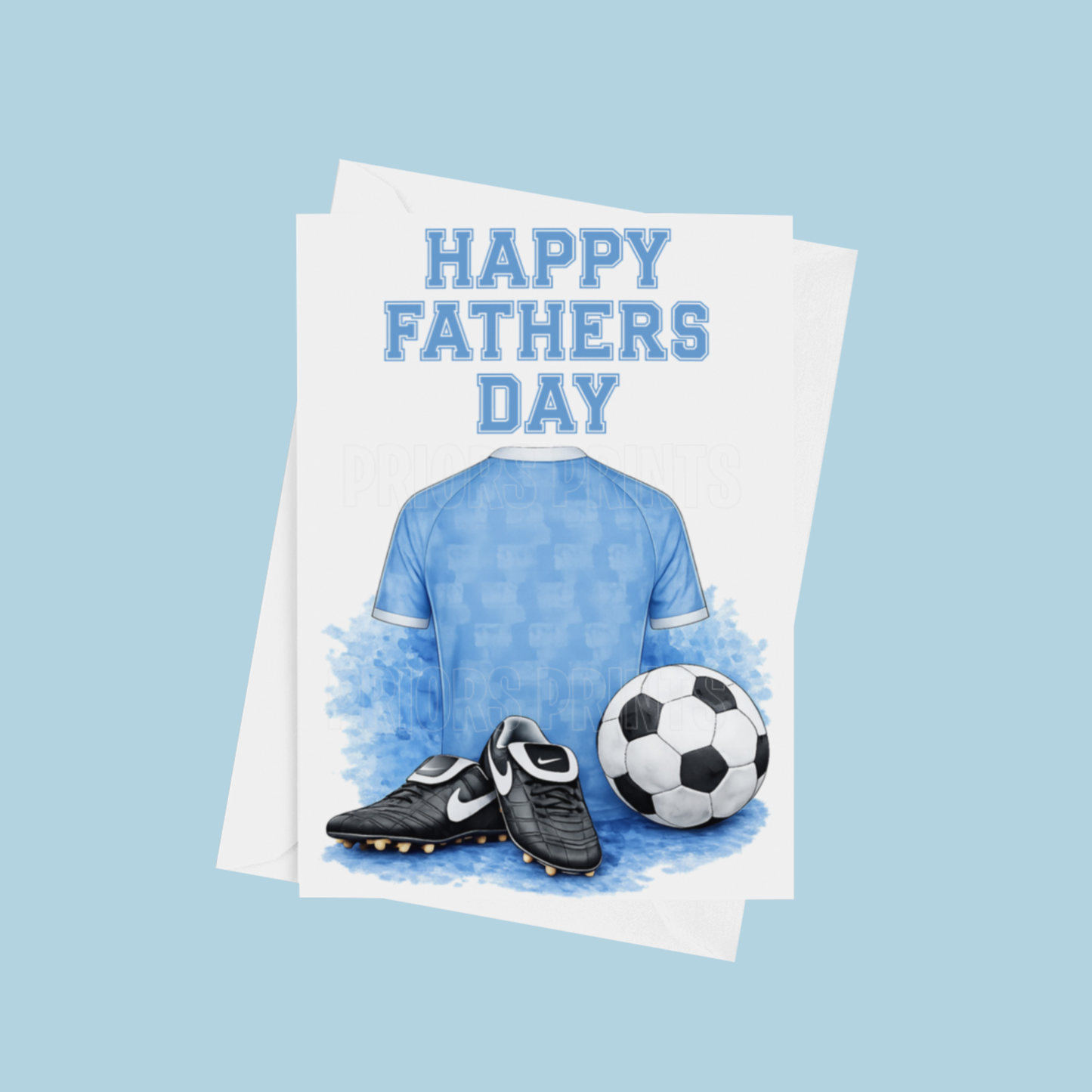 Football Shirts Happy Fathers Day Card