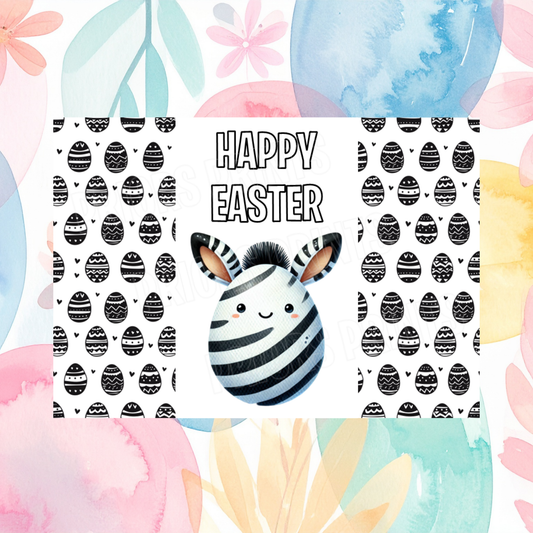 Cute Egg Animal Easter Chocolate Bar Wrapper