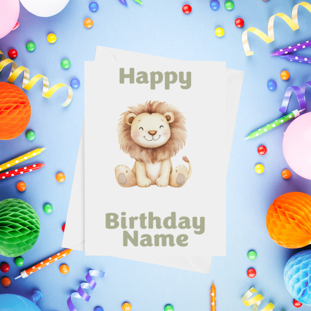 Cute Animals Personalised Birthday Card
