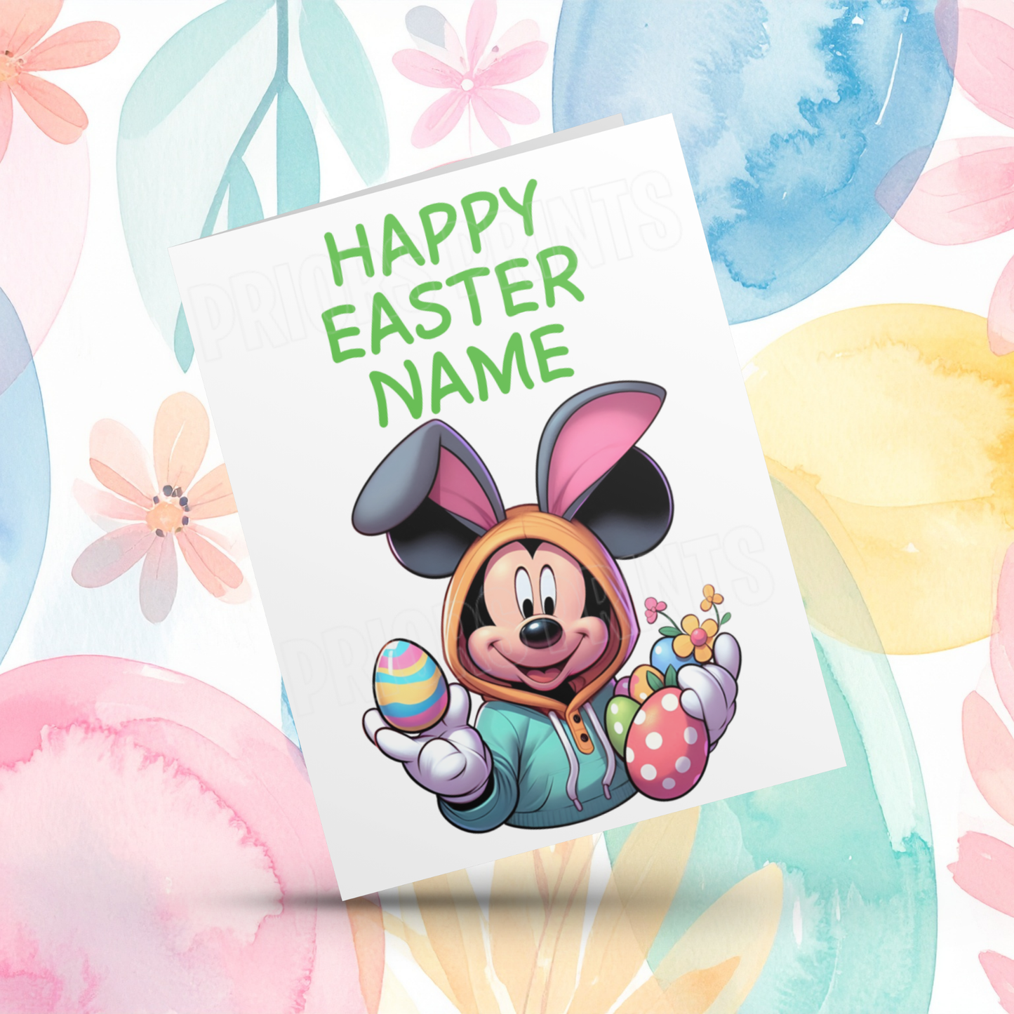 Mixed Character Personalised Easter Card I Captain America I Iron Man I Hulk I Super Mario I Mickey I Minecraft I Pikachu I Sonic I Deadpool I Stitch