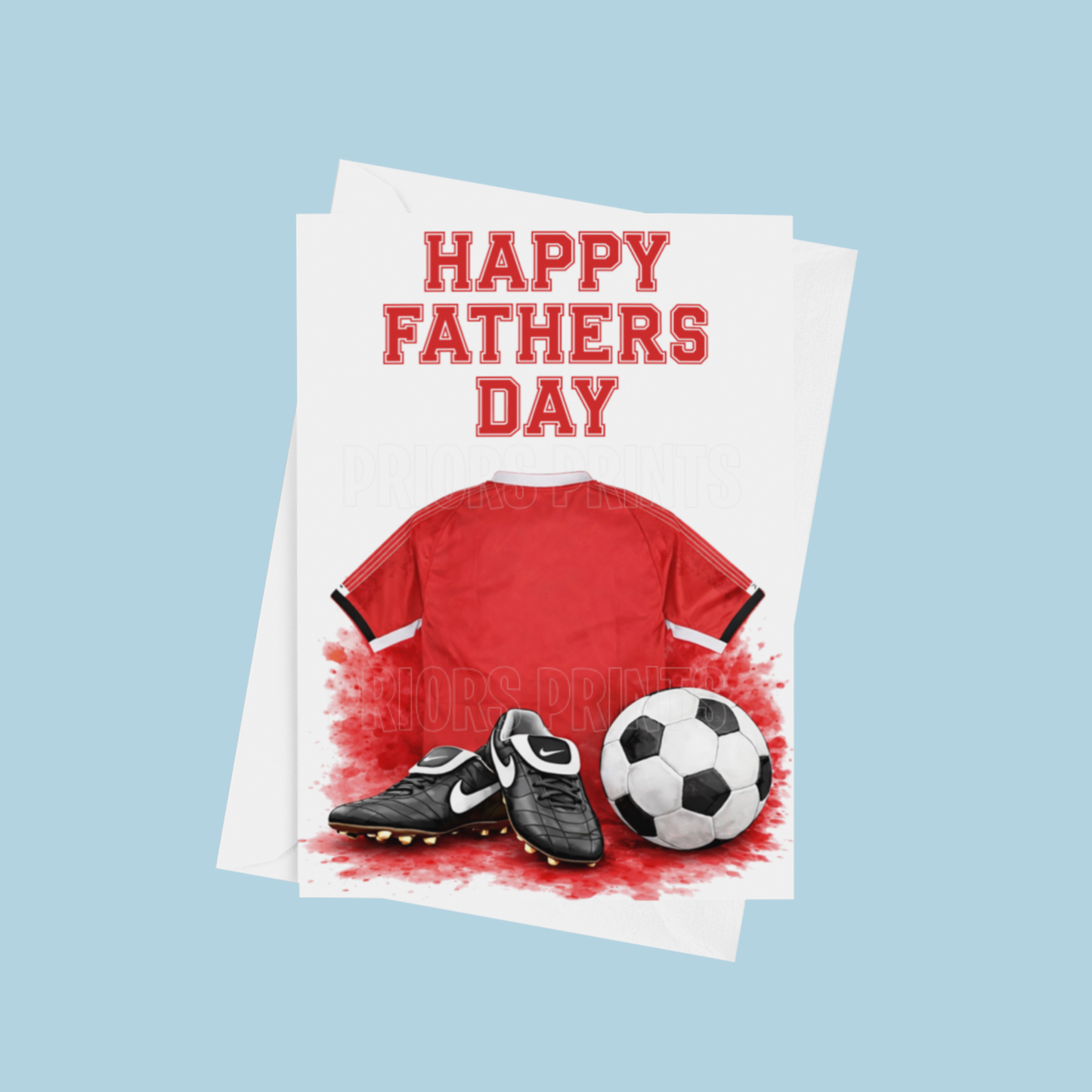 Football Shirts Happy Fathers Day Card