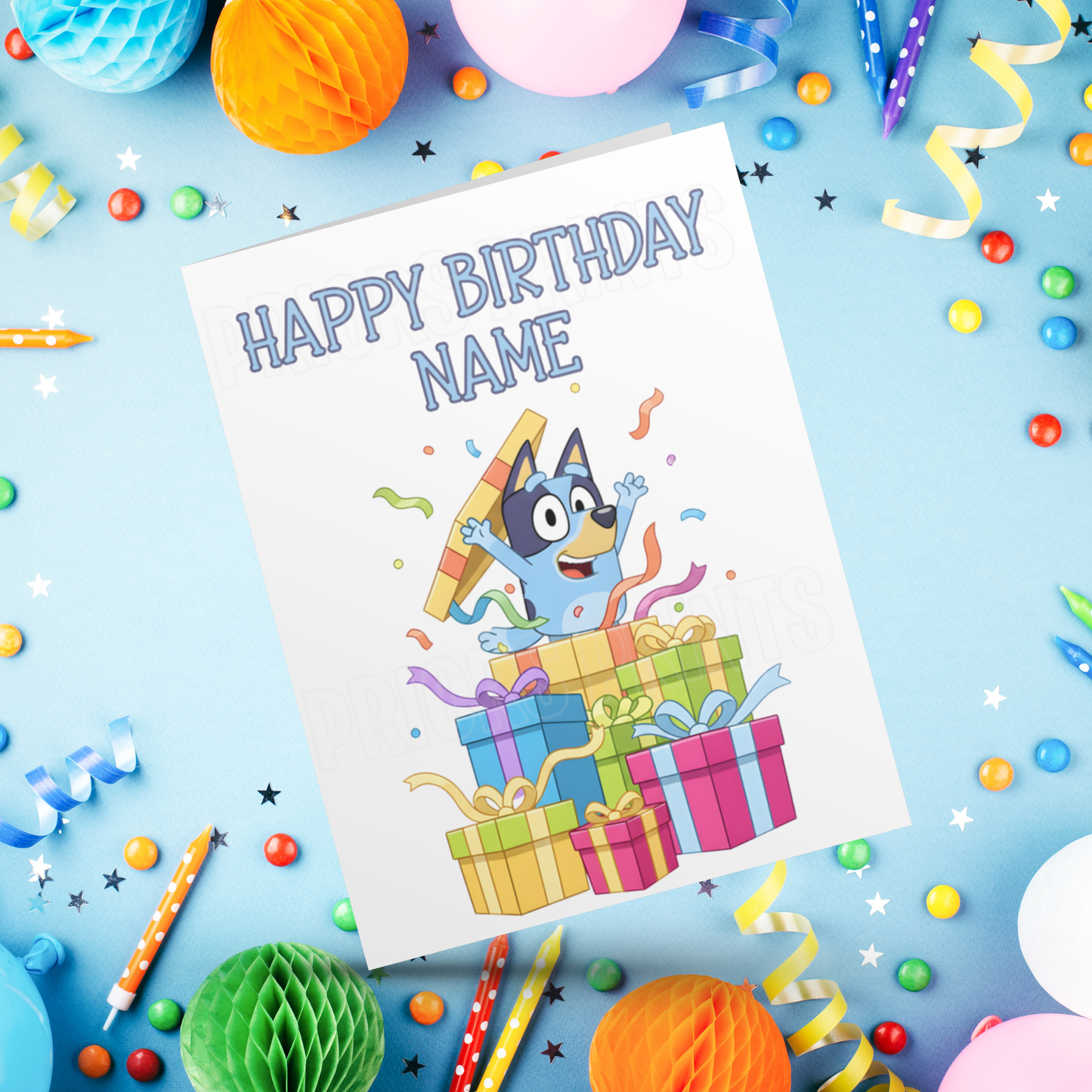 Bluey Personalised Birthday Card