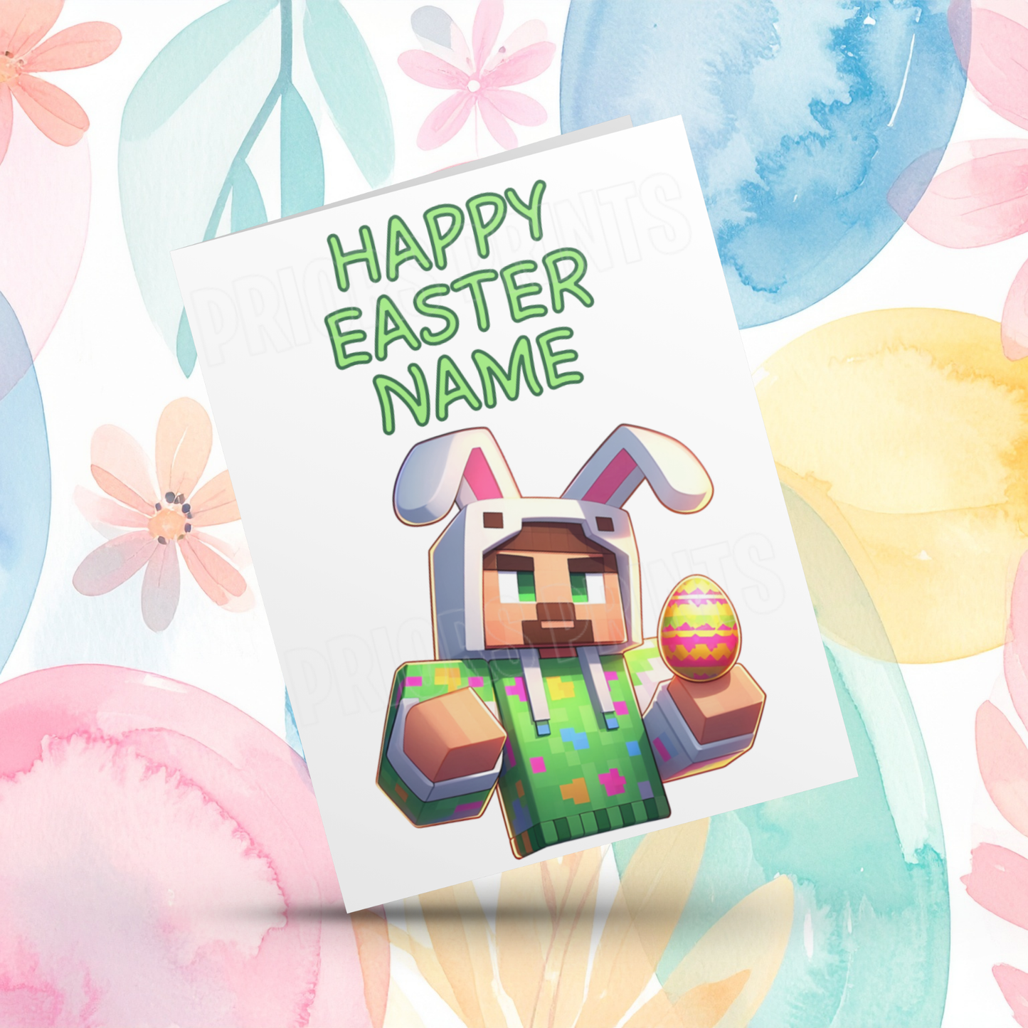 Mixed Character Personalised Easter Card I Captain America I Iron Man I Hulk I Super Mario I Mickey I Minecraft I Pikachu I Sonic I Deadpool I Stitch