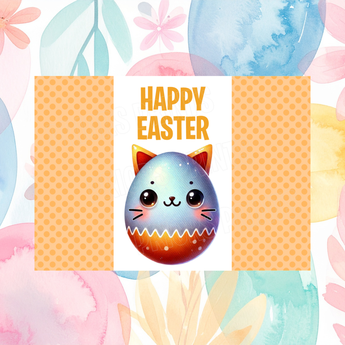Cute Egg Animal Easter Chocolate Bar Wrapper