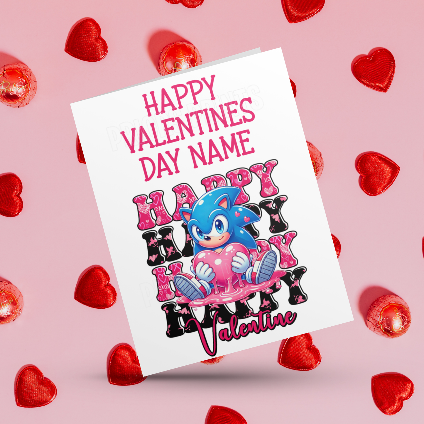 Happy Valentines Day Cute Personalised Character Cards I Baby Yoda I Batman I Eeyore I Princess I Deadpool I Groot I Spiderman I Sonic Mario