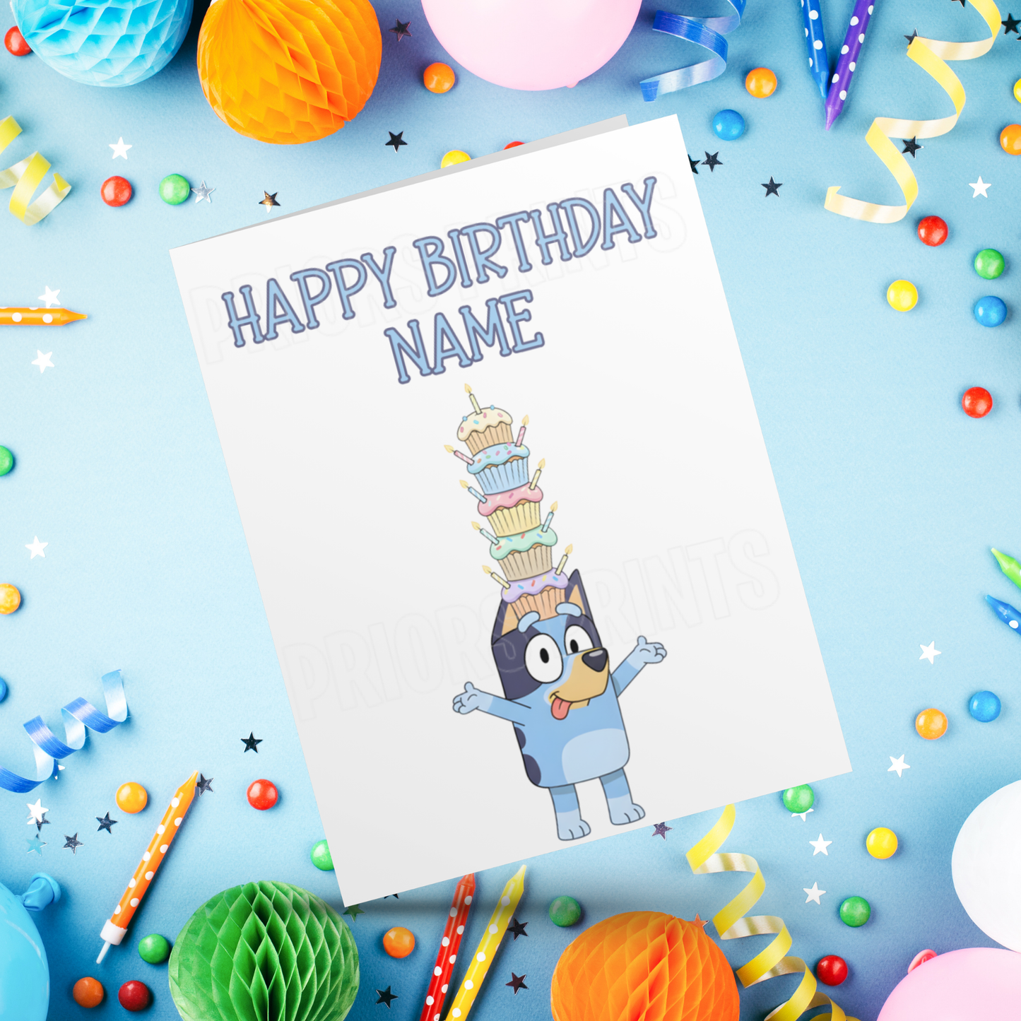 Bluey Personalised Birthday Card
