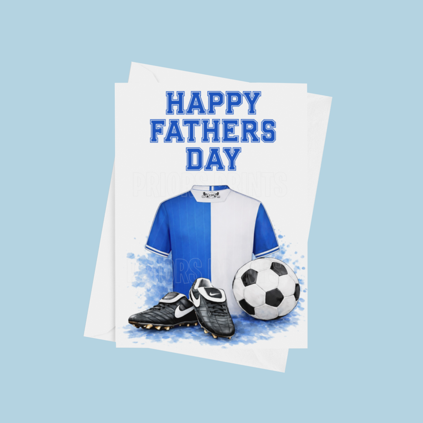 Football Shirts Happy Fathers Day Card