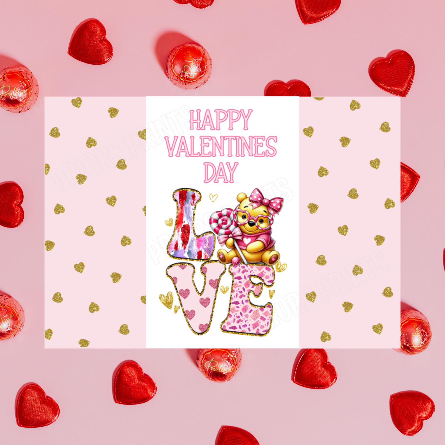 Love Valentines Day Chocolate Bar Wrappers I Princess I Ariel I Belle I Cinderella I Jasmine I Snow White I Sonic I Stitch I Pikachu I Pooh