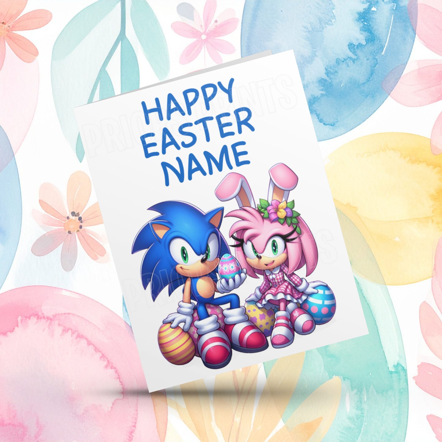 Mixed Character Personalised Easter Card I Captain America I Iron Man I Hulk I Super Mario I Mickey I Minecraft I Pikachu I Sonic I Deadpool I Stitch