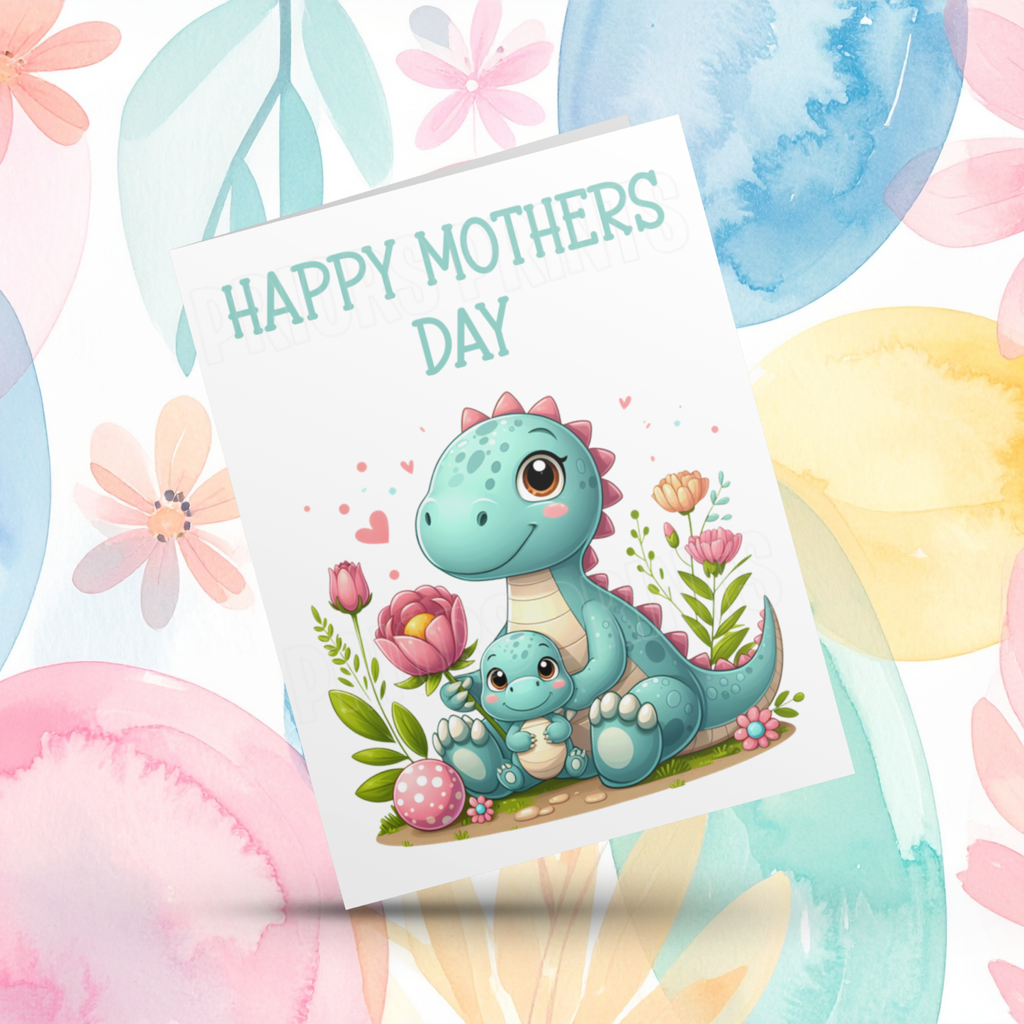 Dinosaur Mothers Day Card