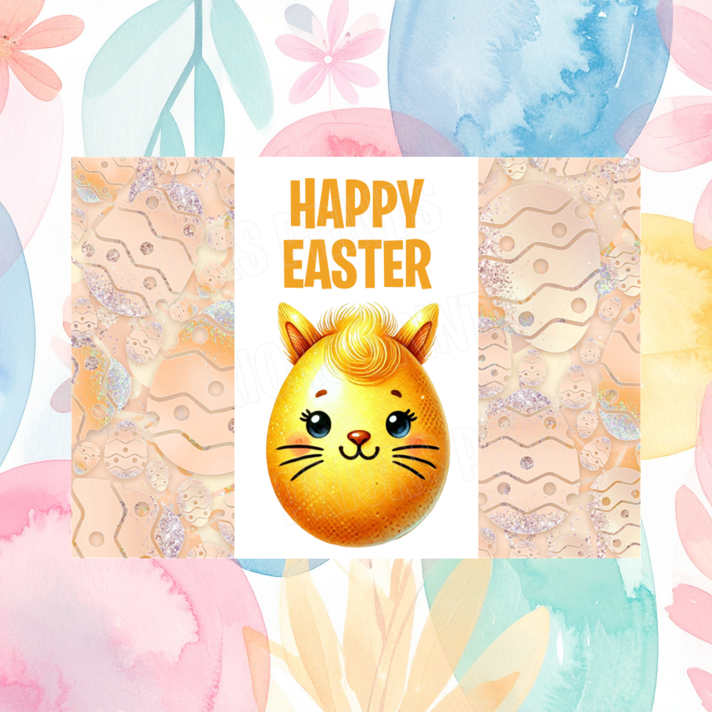 Cute Egg Animal Easter Chocolate Bar Wrapper