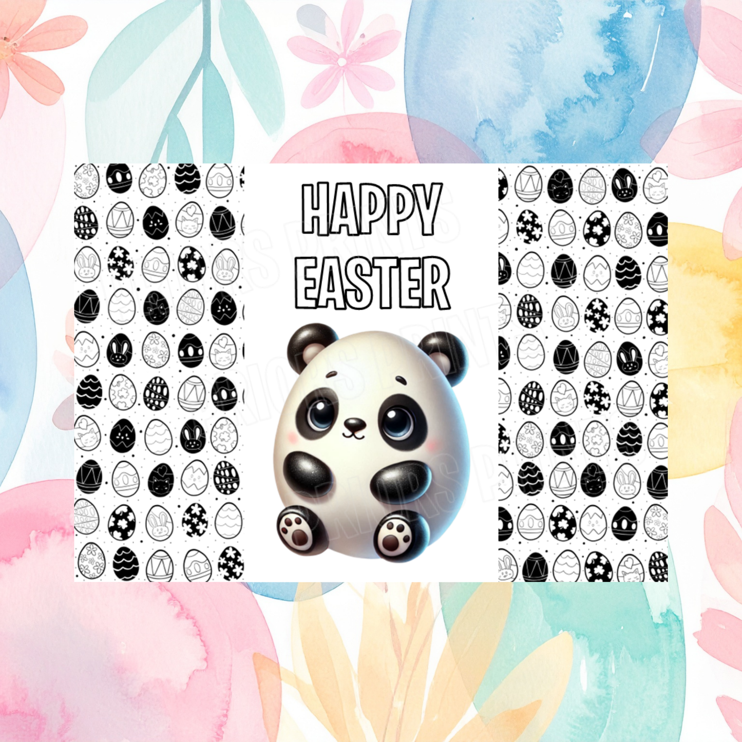 Cute Egg Animal Easter Chocolate Bar Wrapper