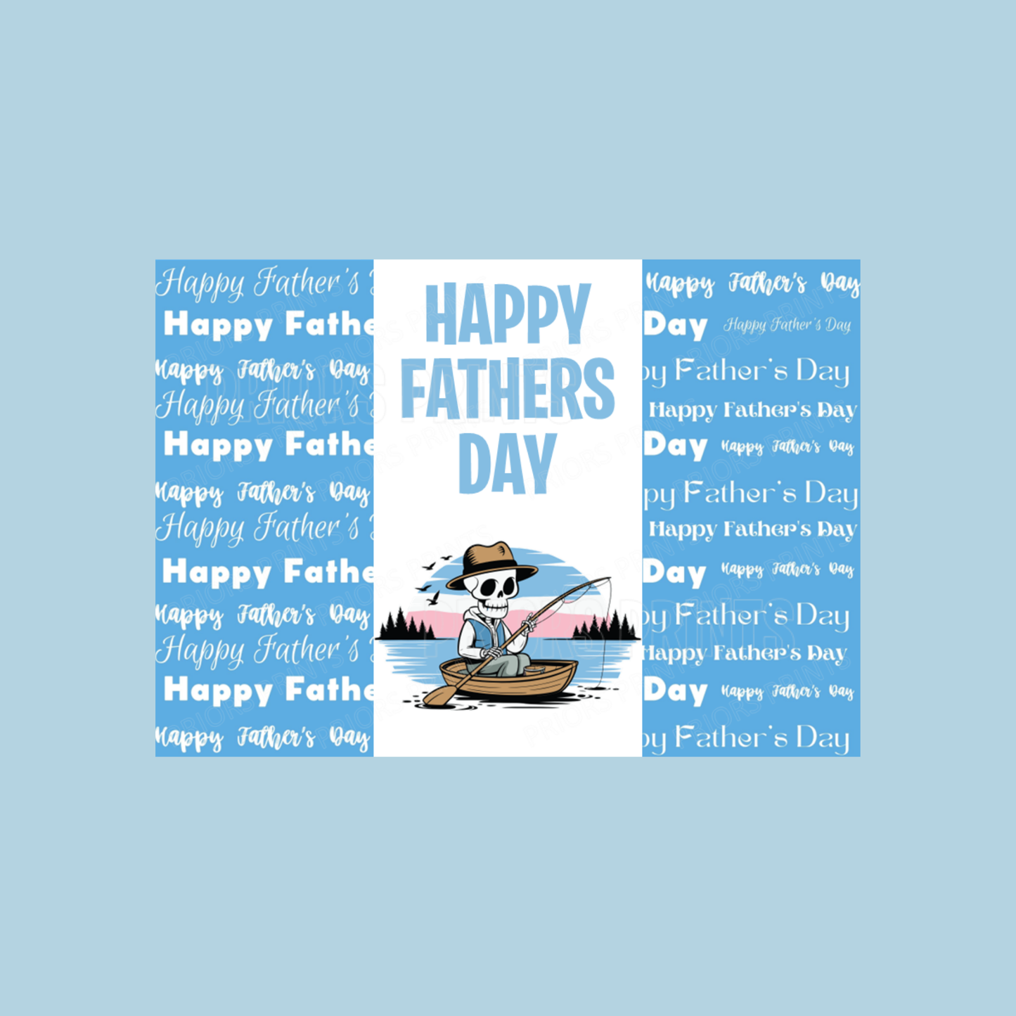 Funny Skeleton Happy Fathers Day Chocolate Bar Wrapper