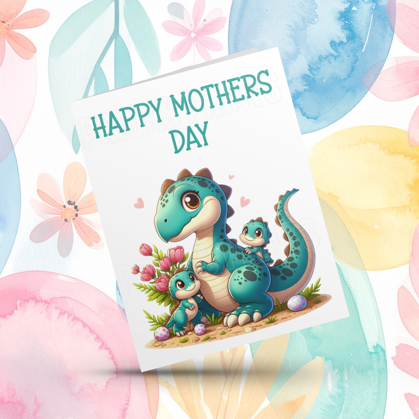 Dinosaur Mothers Day Card