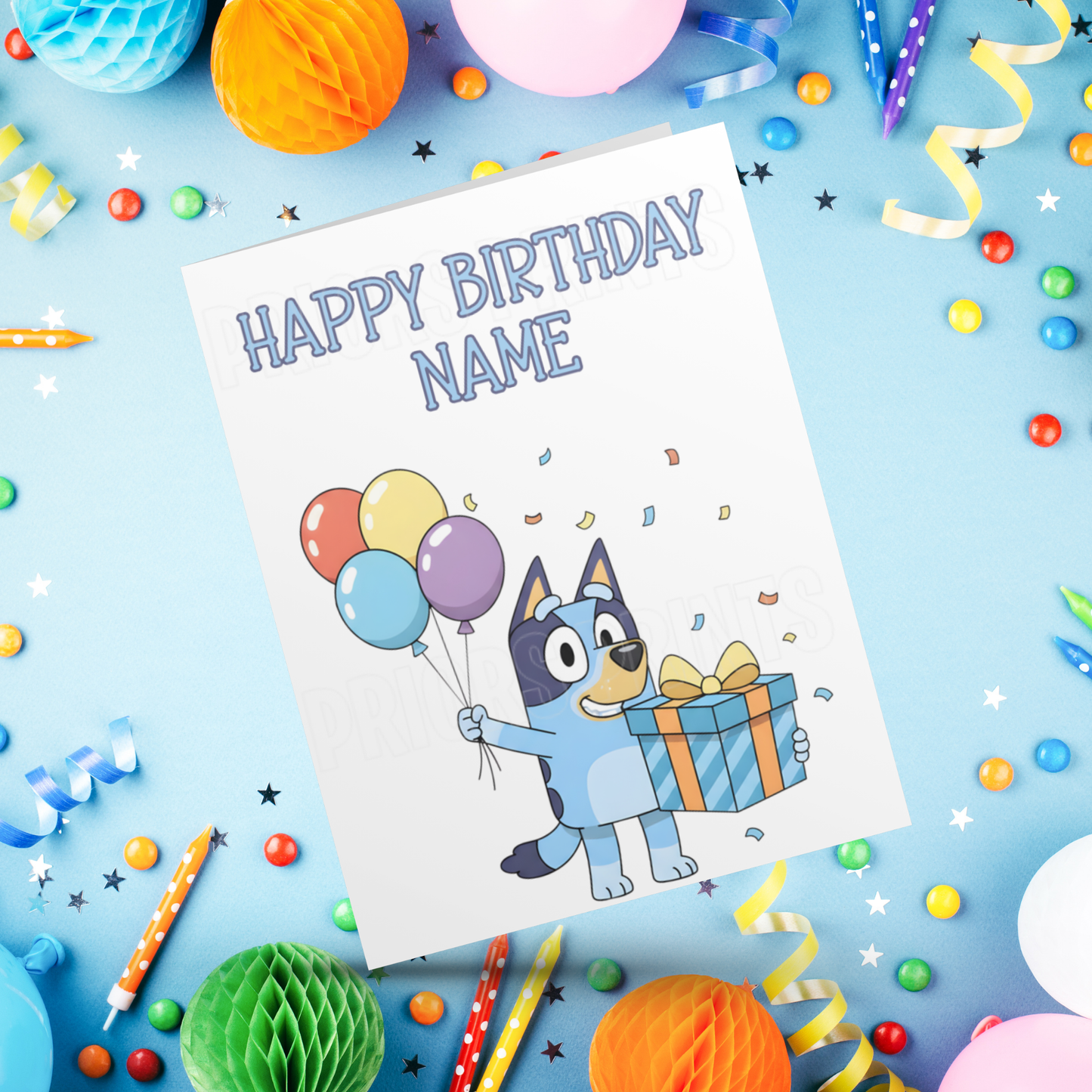 Bluey Personalised Birthday Card