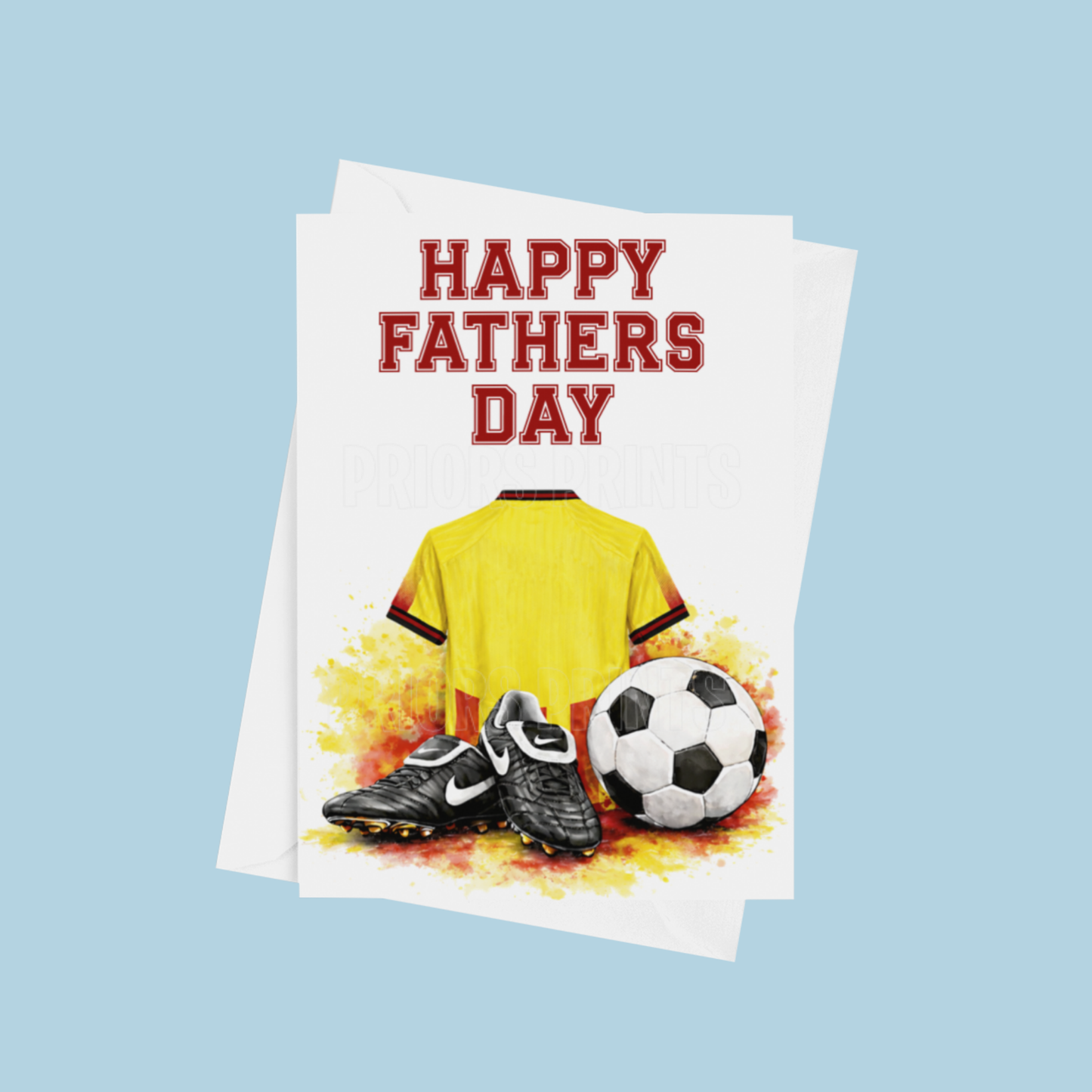 Football Shirts Happy Fathers Day Card