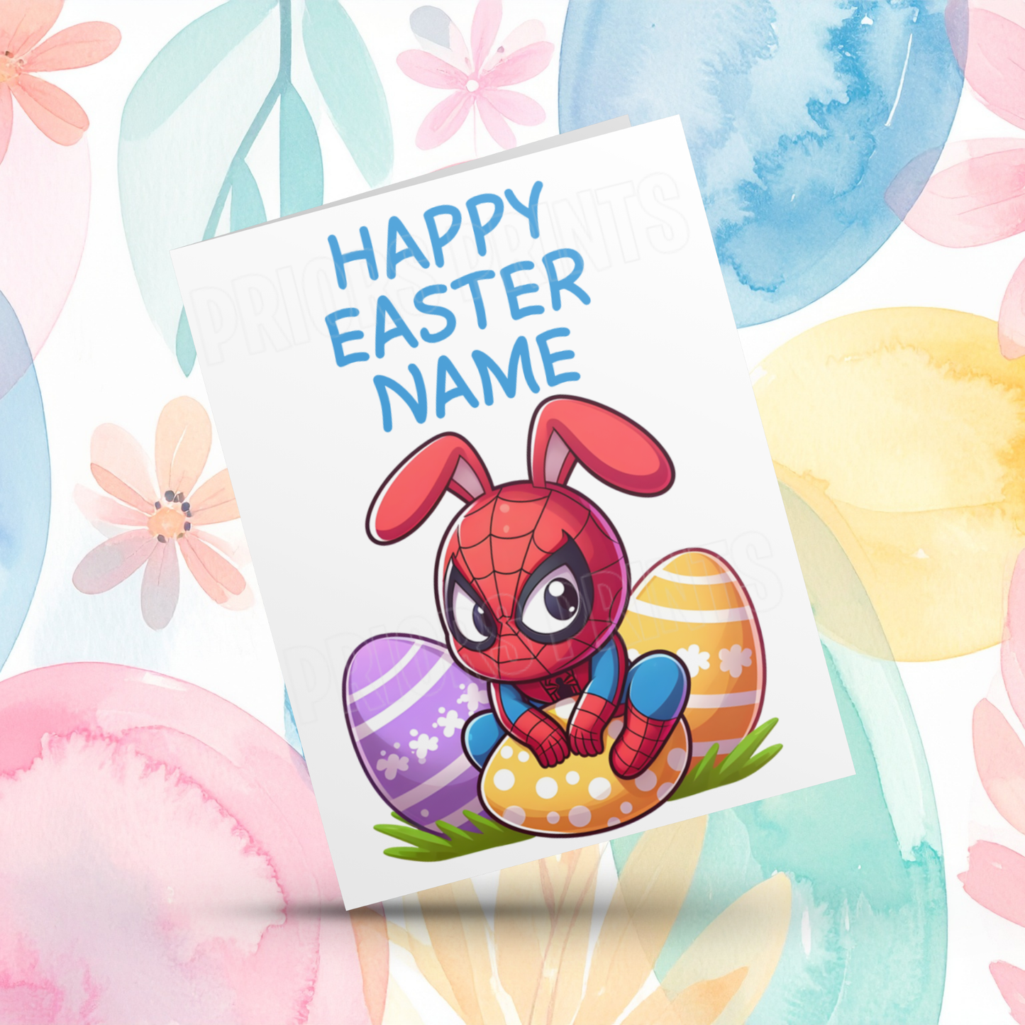 Mixed Character Personalised Easter Card I Captain America I Iron Man I Hulk I Super Mario I Mickey I Minecraft I Pikachu I Sonic I Deadpool I Stitch
